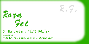 roza fel business card